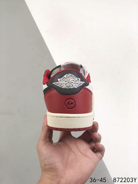 Travis Scott x Air Jordan 1 YY Retro High OG 2021新款 三方聯名倒勾男女款運動籃球鞋