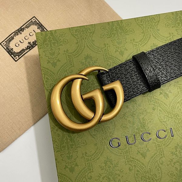 gucci皮帶 古馳2022新款 HF0523-22牛皮豬皮紋時尚腰帶