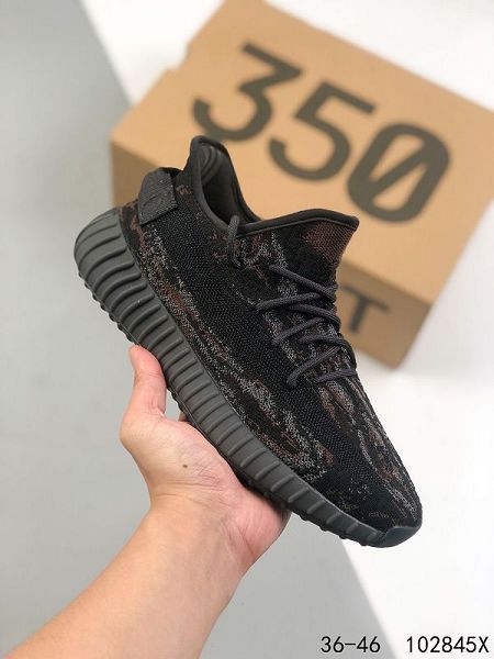 Adidas Yeezy Boost 350 V2 2021新款 男女款椰子爆米花運動慢跑鞋 帶半碼