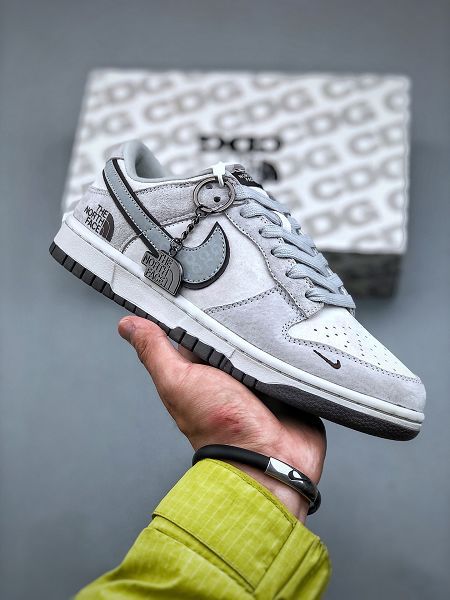 Nike Dunk Low 北面CDG聯名-棕色 三方聯名 全新男女款低幫休閒板鞋