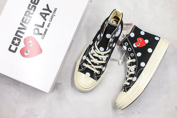 CDG x Converse chuck taylor all star 2020新款 川久保玲波點情侶款帆布鞋