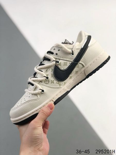 Nike SB Dunk Low 2024新款男女生綁繩綁帶系列 LV聯名復古低幫休閒運動滑板板鞋