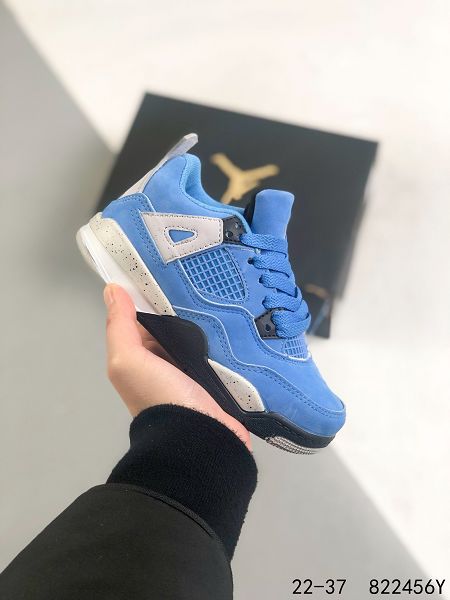 Air jordan 4 Retro 2022新款 喬丹4代高幫童款復古運動籃球鞋