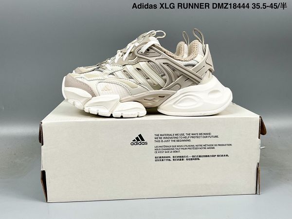 Adidas XLG RUNNER DELUXE 系列低幫老爹風增高復古中性休閒運動慢跑鞋情侶鞋