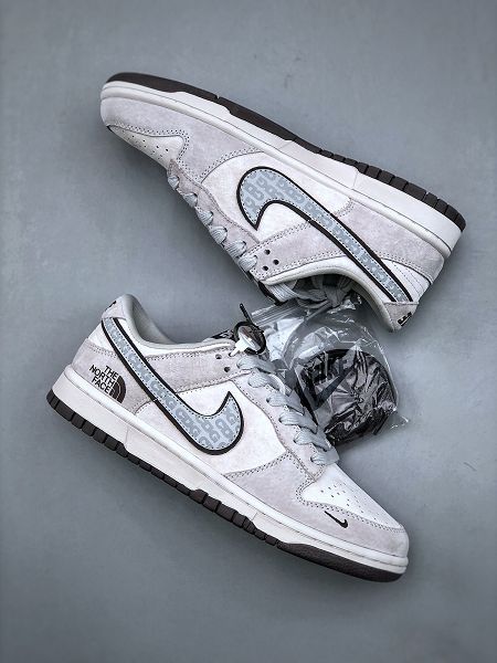 Nike Dunk Low 北面CDG聯名-棕色 三方聯名 全新男女款低幫休閒板鞋