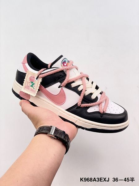 Nike SB Dunk Low 綁繩綁帶系列 塗鴉 復古低幫休閒運動滑板板鞋情侶鞋