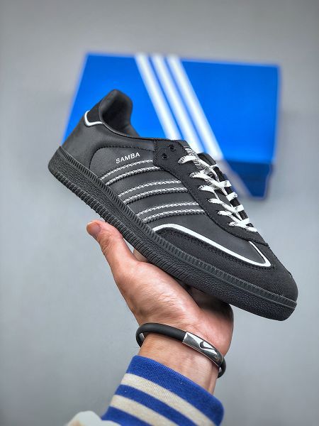 Adidas riginals Samba 系列 2023全新男女款黑白線復古桑巴德訓板鞋