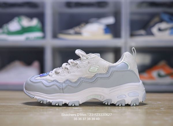 Skechers D lites 1.0精英一代系列 舒適熊貓老爹風厚底休閒運動復古女鞋慢跑鞋