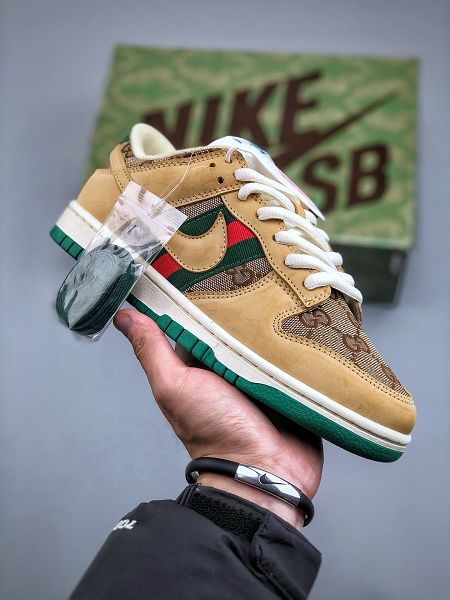 NIKE SB Dunk Low x GUCCI 高端定製古馳配色 2024新款男女生板鞋