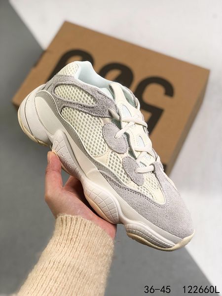 Adidas YEEZY Desert Rat 2021新款 椰子500男女款緩震設計慢跑鞋