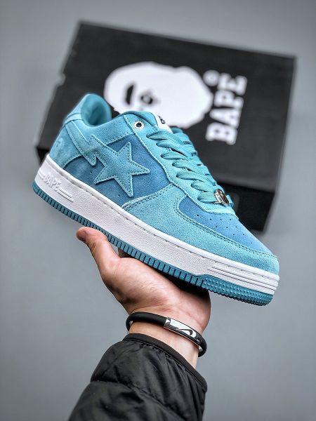 Bape Sta To Low 2022新款 明星同款猿人頭經典漆皮男女款運動休閒板鞋