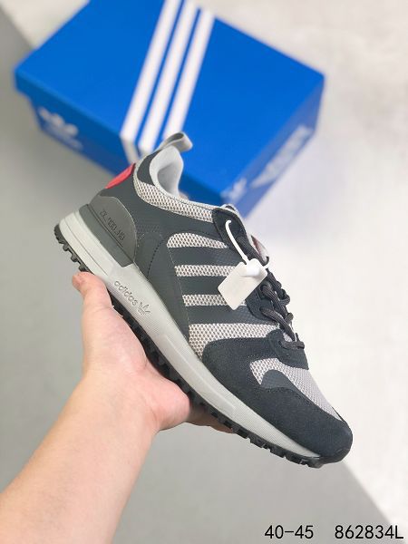 Adidas originals ZX700 2022新款 頭層皮面複古男款慢跑鞋