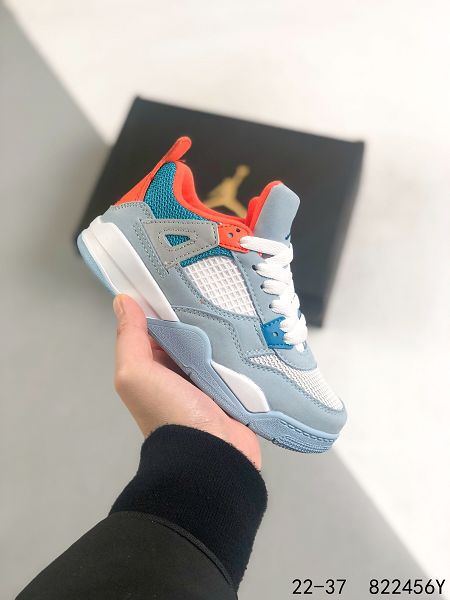 Air jordan 4 Retro 2022新款 喬丹4代高幫童款復古運動籃球鞋