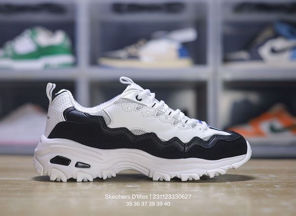 Skechers D lites 1.0精英一代系列 舒適熊貓老爹風厚底休閒運動復古女鞋慢跑鞋