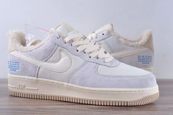 Nike Air Force 1 Low 2021新款 毛絨內裡男女款低幫休閒板鞋