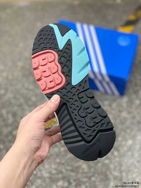 Adidas Nite Jogger Boost 2022新款 愛迪達三葉草聯名夜行者男女款復古跑鞋