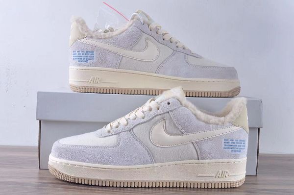 Nike Air Force 1 Low 2021新款 毛絨內裡男女款低幫休閒板鞋