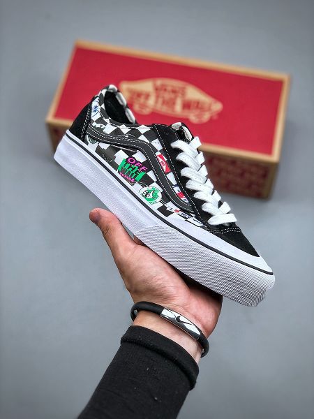 Vans Style 36 Cecon SF 2023新款 棋盤格彩色LOGO印花低幫硫化板鞋