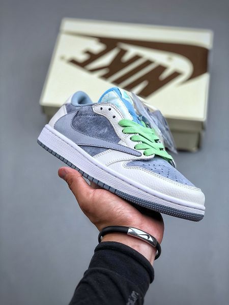 Travis Scott x Air Jordan 1 Low 倒鉤聯名 2024最新情侶款運動鞋