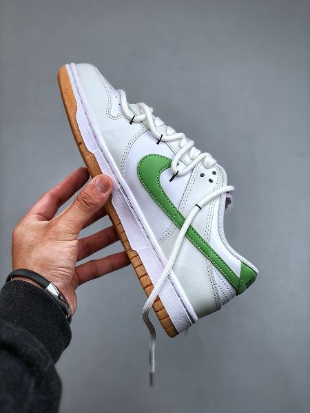 Nike Dunk Low 春夏系列 2024男女款青提山茶白綠色 低幫休閒板鞋