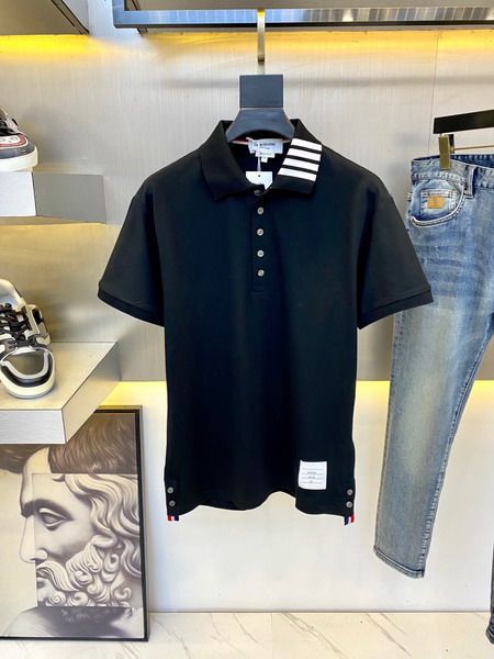 thom browne polo衫 2022新款 湯姆·布朗TB翻領短袖polo衫 MG1005款