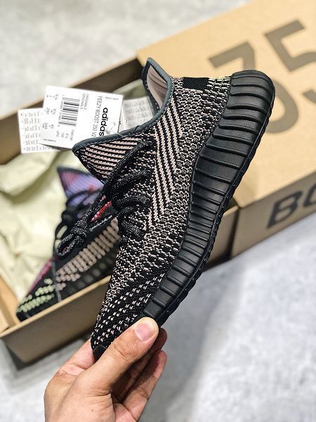 Adidas Yeezy Boost 350 V2 2020新款 真爆椰子情侶款慢跑鞋 帶半碼