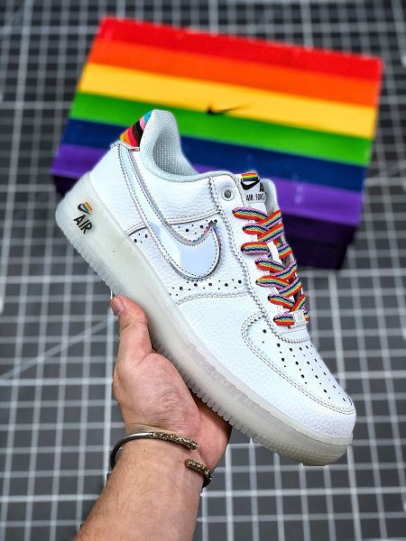 Nike Air Force 1 Betrue 2020新款 空軍一號彩虹情侶款休閒板鞋