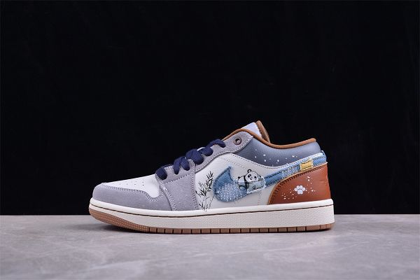 Air Jordan 1 Low 國寶熊貓定製款 低邦文化休閒板鞋情侶鞋