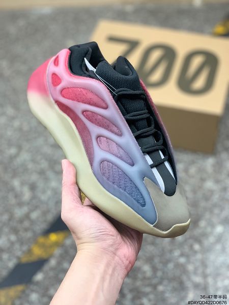 Adidas Yeezy 700 V3 2022新款 霓虹漸變男女款復古老爹鞋47