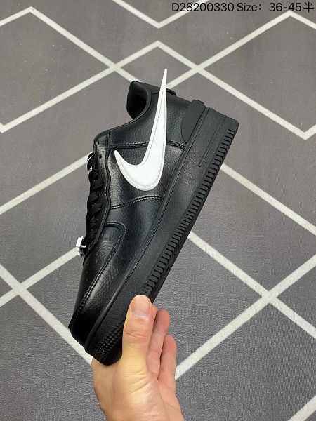 AMBUSH x Air Force 1 Low SP 埋伏系列 空軍聯名合作款 男女款皮革黑白色休閒鞋