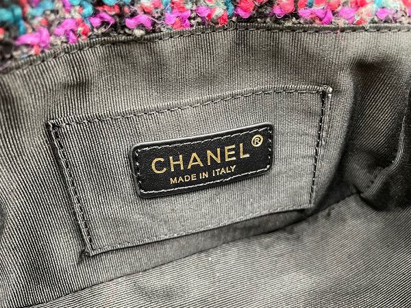 chanel包包 香奈兒2022新款手提包 DSAS3572毛呢斜紋單肩斜挎包