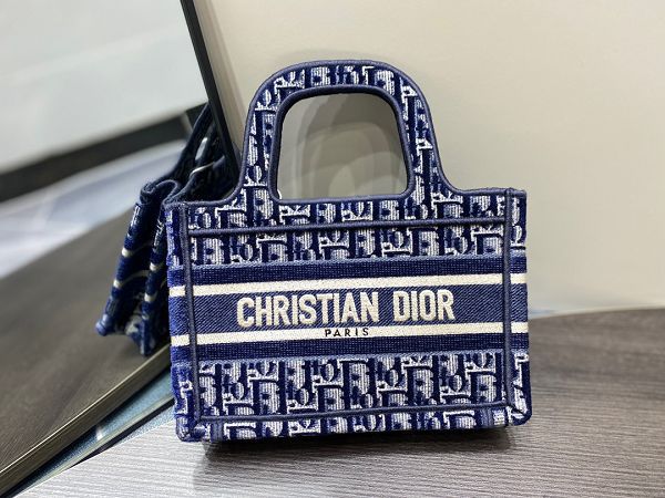 Dior包包 迪奧2023新款手提包 ZJS1271刺繡工藝購物袋單肩包