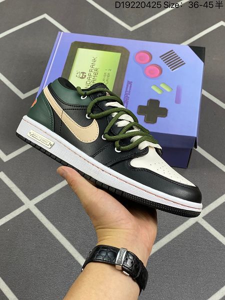 Nike Air Jordan1 Low 一代 解構綁帶低幫經典男女款運動籃球鞋