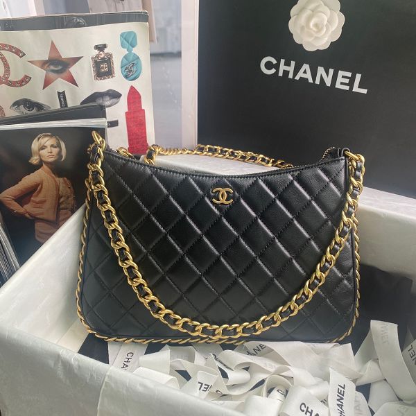 chanel包包 香奈兒2023新款手提包 DSAS4068月亮包單肩斜挎包