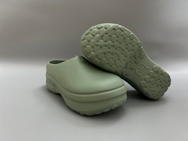 Adidas Adifom Stan Smith Platform Mule Silver Green情侶鞋 穆勒風鬆糕厚底休閒包頭露跟拖鞋