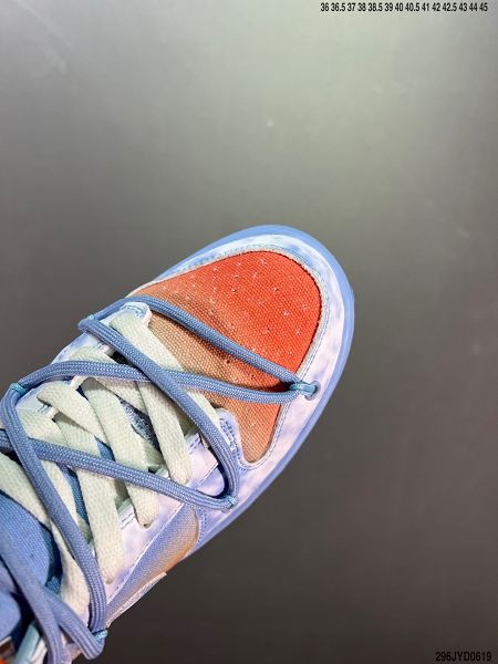 OFF-WHITE x Nike Dunk Low x FL 2022新款 三方聯名款男女生解構綁帶滑板鞋