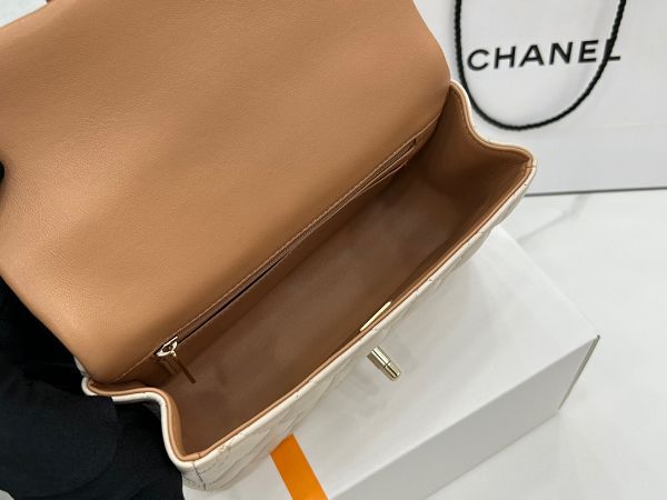 chanel包包 香奈兒2023新款手提包 DSAS2431拼色羊皮單肩斜挎包