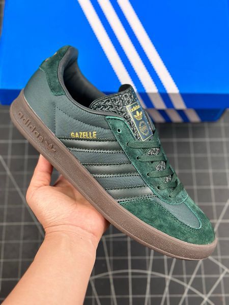 Adidas Originals Gazelle+1 三葉草復古防滑耐磨低幫板鞋 2024新款男女鞋