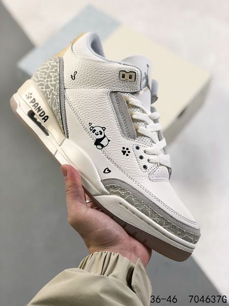 Nike Air Jordan 3 ES Red Cement 2024全新男女款中低幫荔枝紋籃球鞋