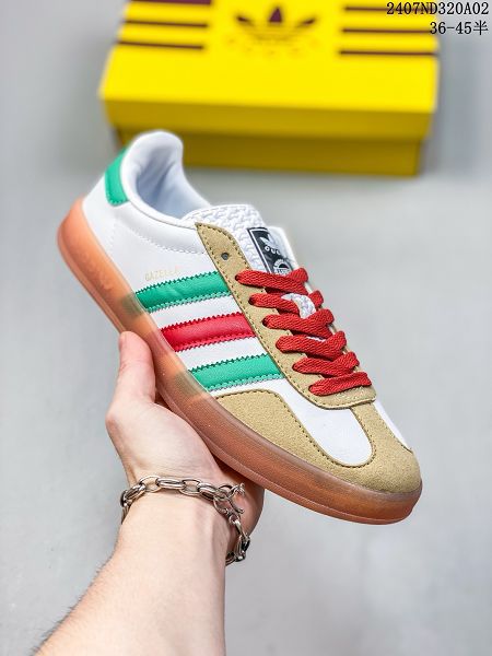 Adidas Originals GazelleEsquisite Gucci 羚羊系列 2024新款男女鞋 低幫復古百搭休閒運動板鞋