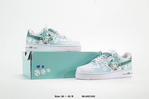 Nike Air Force 1 Low 07 奇幻魔法Melody Kuromi聯名款 2024最新情侶款休閒板鞋