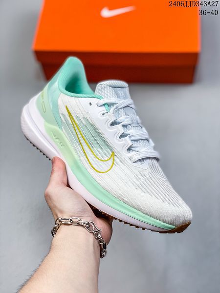 Nike Air Zoom Winflo 9登月系列針織面透氣訓跑練步鞋 2024新款女鞋 多色可選