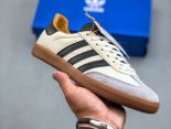 Adidas Originals Samba ClassicStudded Pack Black 2024最新男女款桑巴舞系列低幫休閒運動板鞋聯名奶白灰黑色